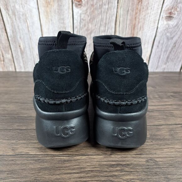 UGG Neutra Graffiti Pop Platform Slip On Sneaker Women's Sz 10 Black White (VGC) - Picture 4 of 9